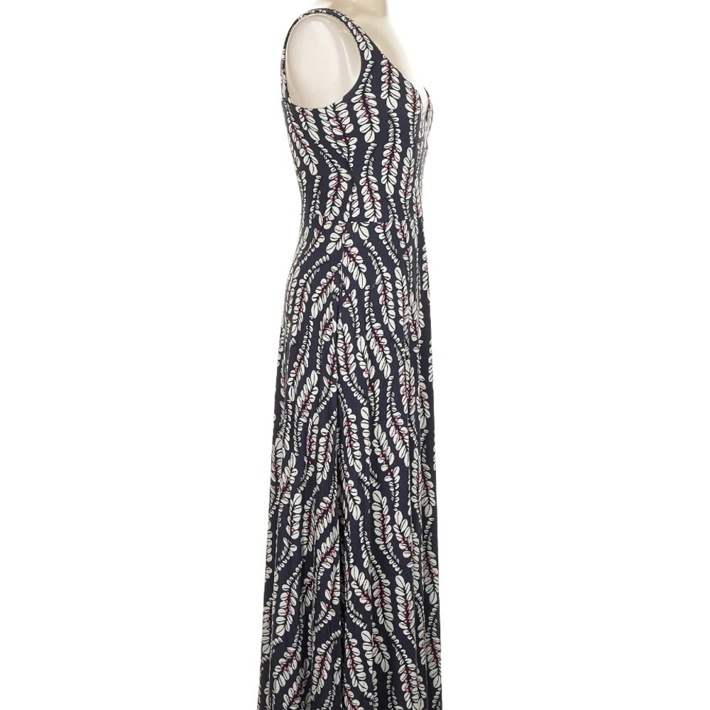 Boden Sleeveless Maxi Tank Jersey Dress- Blue, White, Pink Floral Stretch - Picture 4 of 10